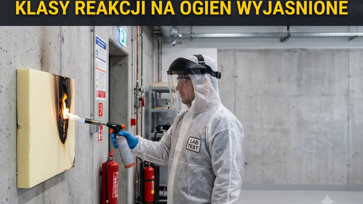 Klasy reakcji na ogień pianki PUR — badanie palności izolacji