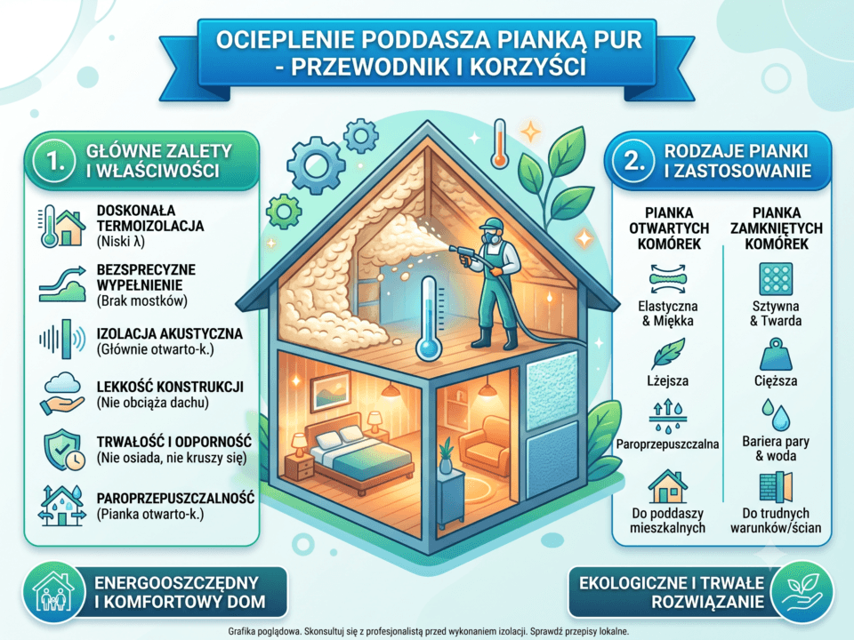 ocieplanie poddasza pianką