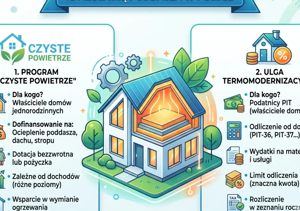 dotacje i ulgi na izolację poddasza