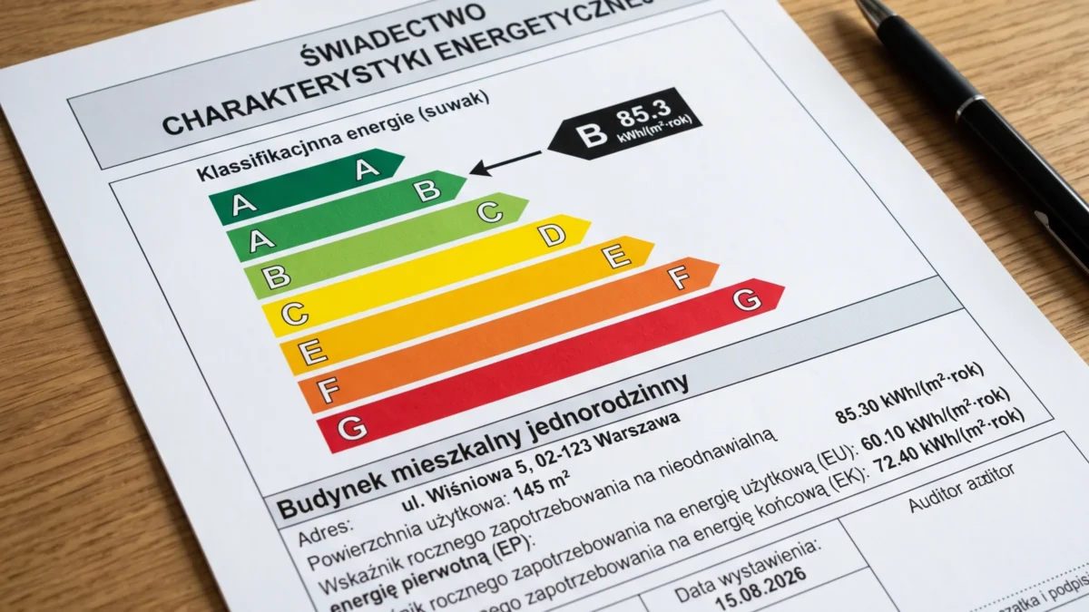 Świadectwo energetyczne