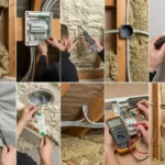 Przeróbki elektryki w zaizolowanym poddaszu
